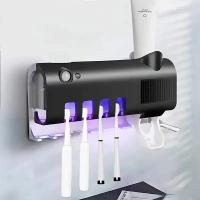 Estéril De Cepillos De Dientes Solar Ultravioleta Montado En La Pared Con Portador Automático Y Accesorios De Baño - details 0