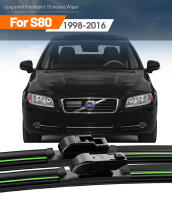 2pcs LimpiaParabrisas Anteojos Delanteros Para Volvo S80 I II 1998-2016 Accesorios Para Ventanas Intelligent Boneless Wiper De Goma Natural - details 0