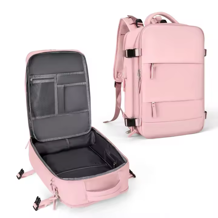 Mochila de viaje para hombres y mujeres, bolsa de viaje personal con múltiples bolsillos, mochila de mano aprobada por aerolíneas que se adapta a una computadora portátil de 16 pulgadas, mochila informal impermeable para la universidad, viajes, trabajo - 1