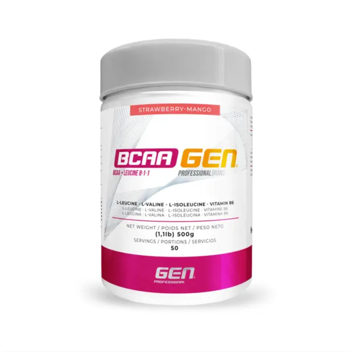 BCAA GEN - 500GR de GEN Professional Nutrition - Sabor Fresa y Mango - 1