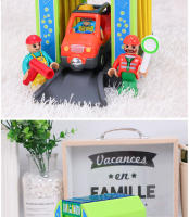 Accesorios De Pista De Tren De Madera Con Escena De Policía Y Bomberos Playa De Simulación Para Niños Regalos De Juguete De Plástico Para Ferrocarril Sin Batería Adecuado Para Adolescentes Y Adultos - details 10