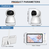 Monitor De Bebé Con Cámara Infantil Y Visión Nocturna 5" IPS Audio Bidireccional Pan Tilt USB Carga Seguridad VOX Despertar - details 9