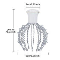Masajeador De Cabeza Eléctrico En Forma De Octopus Con 12 Uñas Recargable Por USB Para Aliviar La Fatiga Y Mejorar La Circulación Sanguínea Masajeador De Cabello Hailicare - details 13