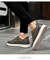 Zapatos De Cuero Para Hombre Con Alturas Aumentadas Suela De 6cm Casual Cómodos Elevador Comodidad Tamaño True Fit - details 15