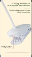 Lámpara De Lectura LED Doble Con Pinza Y Control Táctil Dimmer Protección Ocular Para Dormitorio Estudio Oficina - details 8