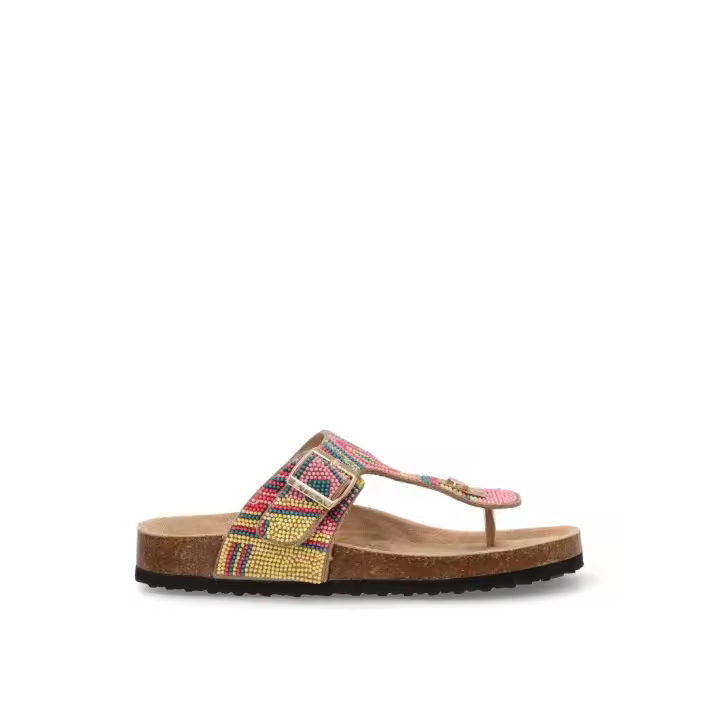 SANDALIA DEDO PISO BIO ETIKA 10064 MANDIA 02, MUJER MULTICOLOR - 1