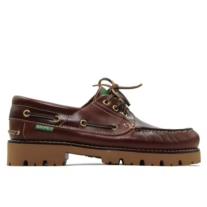Snipe 21292 Zapato Mocasín de piel con cordones y suela de goma,tacón bajo,suela de tacos, para caballero - 1