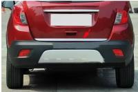 Cubierta De Borde De Puerta Trasera De Acero Inoxidable Para Buick Encore Opel Vauxhall Mokka X 2013-2018 Decoración De Estilo Cromo - details 0