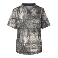 Camiseta De Enfermería Para Hombres Con Manga Corta Blusa De Trabajo En Clínica Uniforme De Hospital Estilo Casual De Algodón Y Poliéster - details 5