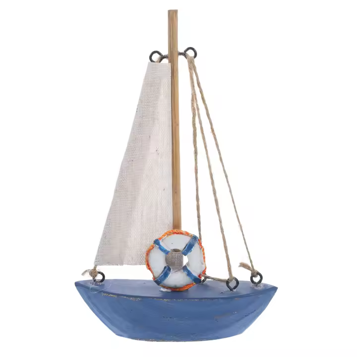 Modelo De Barco Vintage Decorativo Adorno De Madera Para Escritorio Ornamento De Velero Tema Náutico Para Interiores Y Oficinas - 1