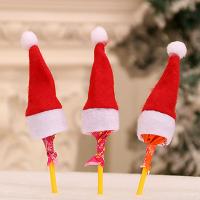 10/20PCS Mini Sombrero De Santa Claus Lollipop Para Niños Regalos Decoración De Navidad Y Año Nuevo Adorno De Fiesta Para El Hogar 2024 - details 0
