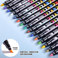 Marcador Acrílico de Doble Punta en 84 Colores Set para Estudiantes Pintura Graffiti Pincel Impermeable para Madera Cartón Vidrio - details 3