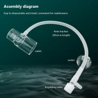 Bomba De Agua Para Acuario De Acrílico Transparente Filtro De Agua Con Orificio De Salida Para Aumentar El Oxígeno Accesorios De Acuario - details 3