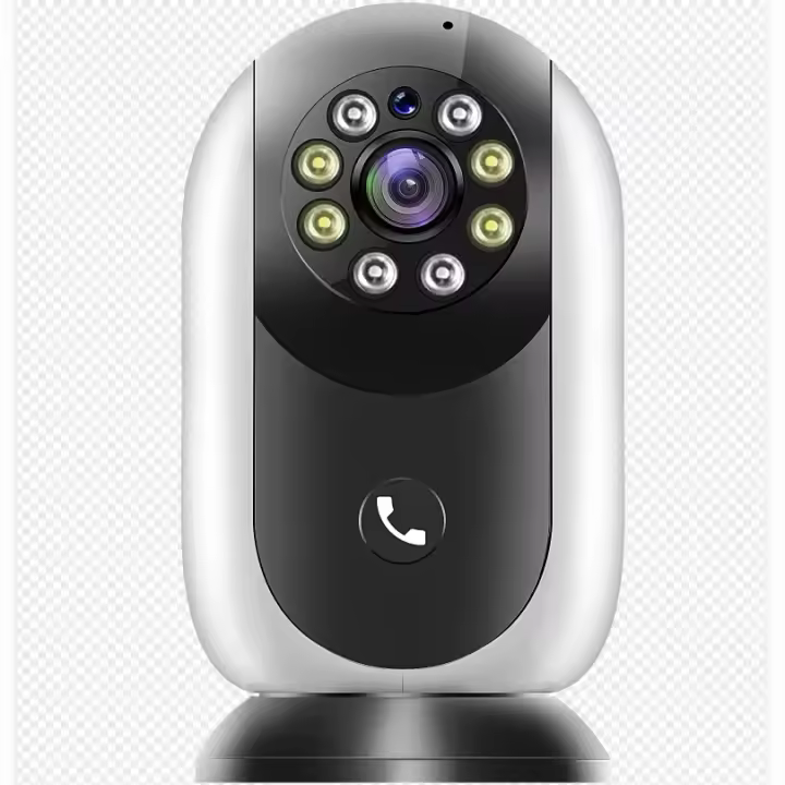 2K Camara Vigilancia WiFi Interior 360°, Monitor de bebé CCTV de 2MP, 1080P, Nocturna HD de 10 m, WiFi 5G/2.4 GHz, Detección Humana AI, Audio Bidireccional, Llamada de un Toque, para Bebé/Mascotas, - 1