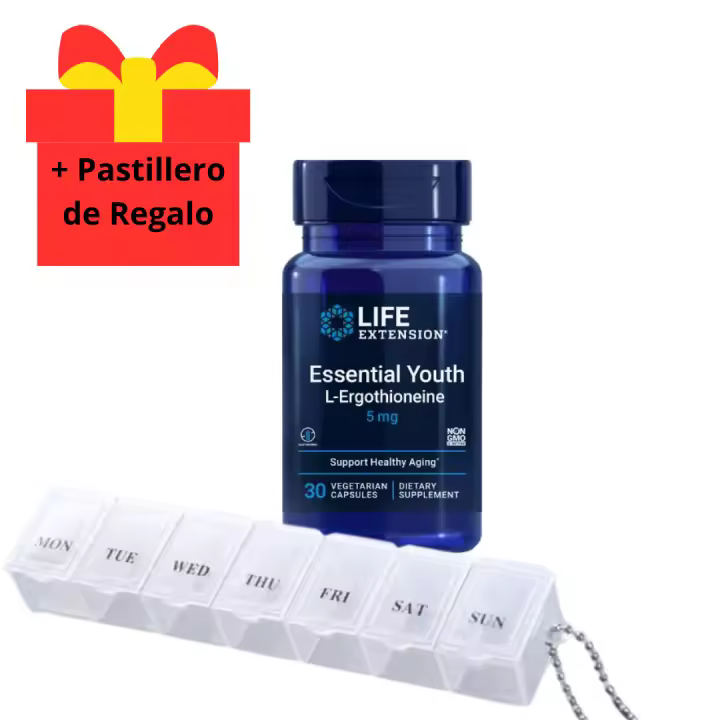 Life Extension Essential Youth L-Ergothioneine 5mg 30 cap - Lucha contra el envejecimiento y ayuda a mantener una apariencia esencialmente juvenil - 1