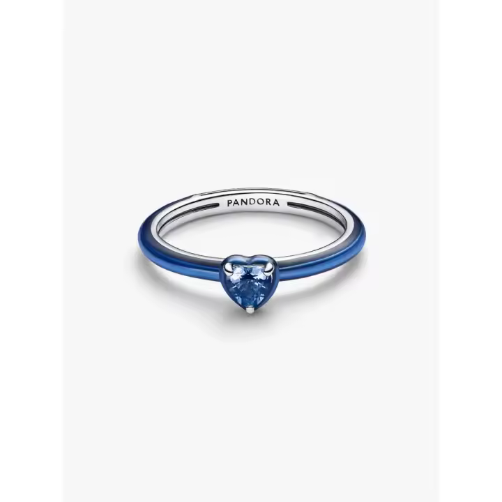 Pandora - Anillo Pandora ME con corazón de chakra negro - Plata de ley - 1