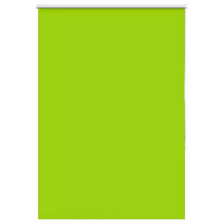 vidaXL Estor Enrollable Opaco hojas verde 110x150cm Tela Ancho 105,7cm - 1
