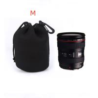 Bolsa De Lente De Cámara Neopreno Impermeable Suave Tamaños S M L XL Estilo Cremallera Universal Material Nylon - details 9