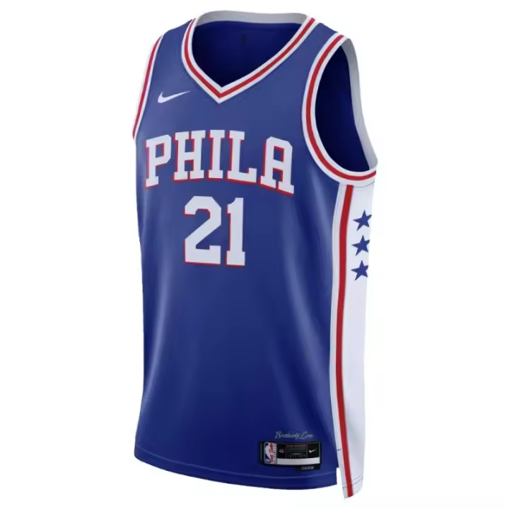 Camiseta Joel Embiid Philadelphia Sixers 76ers Icon Edition Nike Swingman. - 1