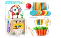 Cubo de Actividades 10 en 1 Para Niños de 1 A 3 años - Centro de Actividades with Laberinto-Juegos Educativos Montessori;Regalos de cumpleaños para niños y niños - details 0