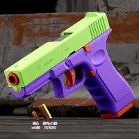 Pistola De Juguete Automática G17 Versión Láser Con Ejection De Caja Doble Bala Suave Película Plástica ABS Para Niños CS Armas - details 13