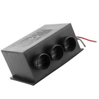 Calentador De Coche Compacto 12V 3 Agujeros 600W-800W Calentamiento Rápido Invierno Eliminador De Escarcha Silencioso Accesorios De Auto - details 5