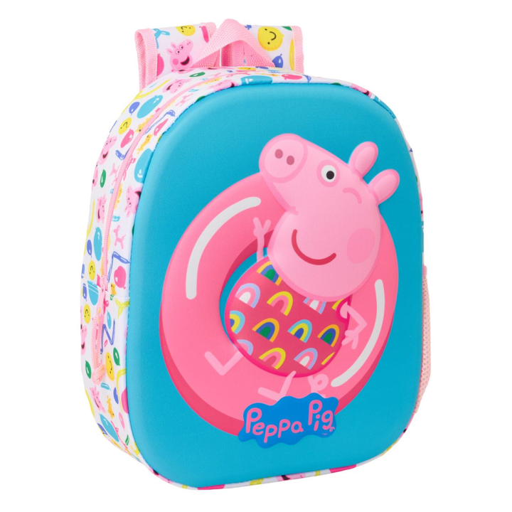Mochila 3D Peppa Pig 3D 27x33x10 Cm (Safta 622572890)