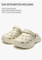 Zapatillas Perforadas Para Hombre Para Uso Outdoor Verano Suela Gruesa Antideslizante Deporte Sandalias Cómodas Para La Playa - details 1