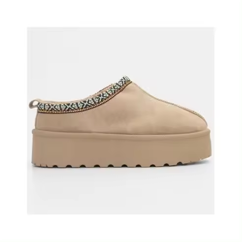 Bota Australiana Baja Plataforma TEOVEL - Color Taupe - 1