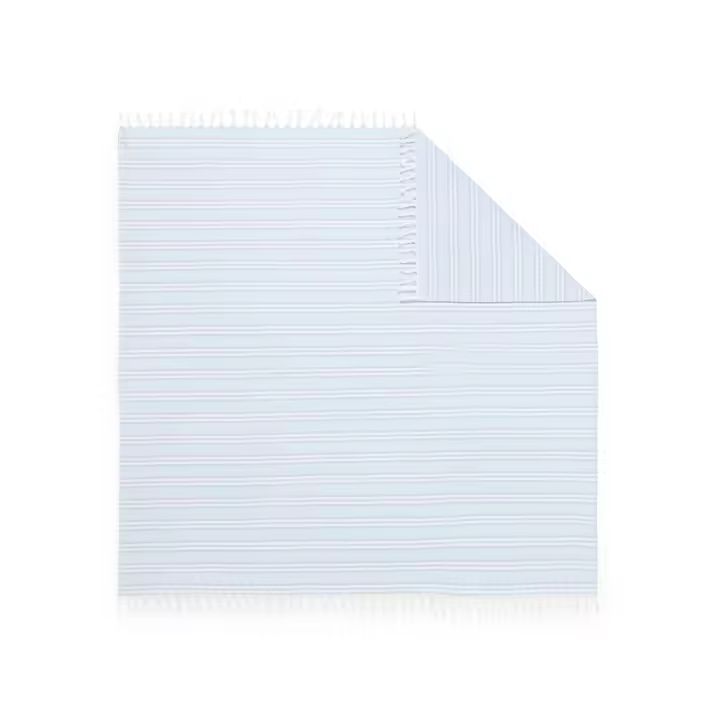 TEXTURA Toalla pareo algodón rayas Jorana color azul oscuroDisponible en: 200x200 - 1