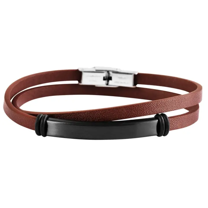 Akzent® Pulsera em Couro Genuíno - 1