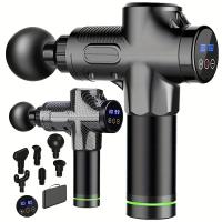 Masajeador Eléctrico De Percusión Para Músculos Profundos Pistola De Masaje Para Cuerpo Cuello Espalda Piernas Herramienta De Fitness 30 Niveles - details 0