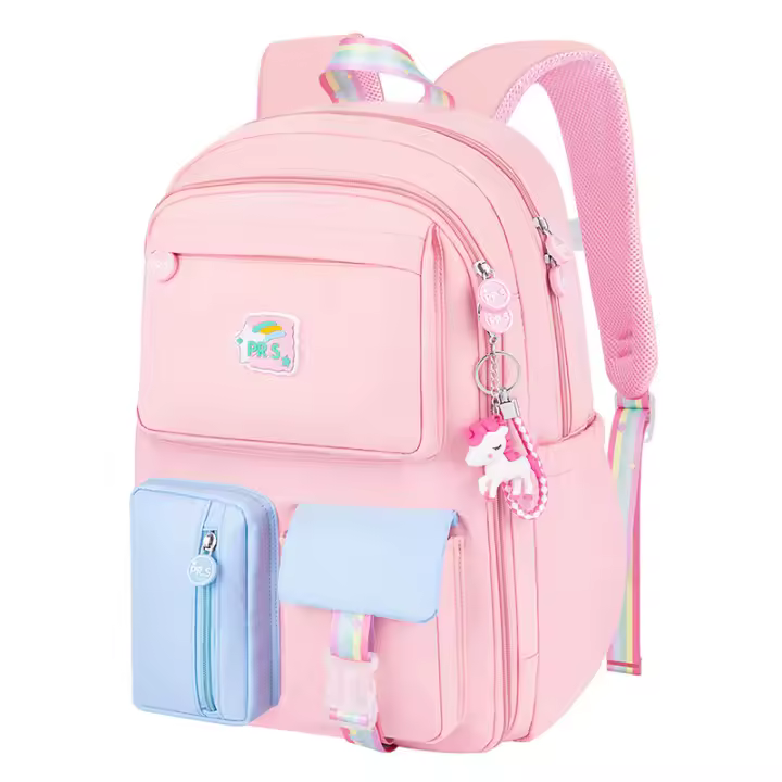 Pink Unicorn Niñas Mochara de Gran Capacidad A Prueba Agua Multifunctional Ocio Bolsa Ordenador Portátil Viaje (Pink) - 1