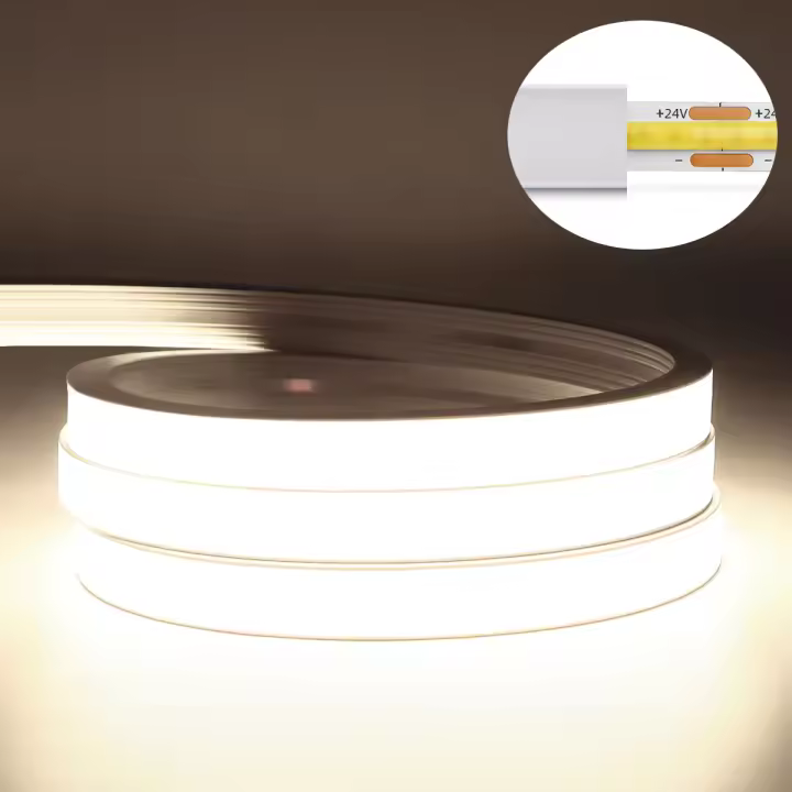 Tira De Luz LED COB Inteligente WiFi Tuya 10M 320leds/M Tubo De Gel Silicón Para Iluminación De Pared Dormitorio Cocina Armario - 1
