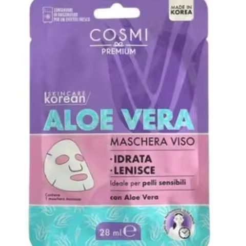 Mascarilla coreana de aloe vera 28ml: hidratación intensiva para tu piel - 1