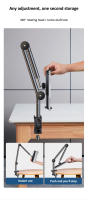 Soporte De Tableta Para Cama Con Brazo Largo Soporte Giratorio De 360° Para iPad Y Teléfonos Móviles De 4 a 12.9 Pulgadas Montaje En Lado De Escritorio Material De Aluminio - details 10