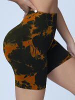 6pcs Shorts Deportivos Para Mujer Sellose Sin Costuras Con Diseño De Tie-Dye Levantamiento De Caderas Y Ajuste De Abdomen Para Yoga Gimnasia Ciclismo - details 10