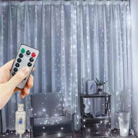 Luces De Encaje LED USB Para Dormitorio Decoración De Navidad Y Boda 3x3/3*2/3*1 Jardín De Hadas Luz De Festón Autocortante - details 0