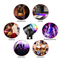 Lámpara De Disco RGB Con Efecto De Estela Para Fiestas En Casa KTV Club Bar Navidad Regalo De Luz De Noche Activada Por Sonido - details 12