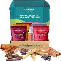 MAIKAI PETS - Pack de 7 Chuches para Perros + Aceite de Salmón 250 Ml - Snacks Naturales - Dieta BARF - Premios Saludables - details 0