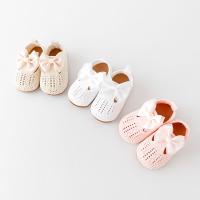 Zapatos Para Bebé Niña Fly Knit Alta Calidad Suela TPR Antideslizante Transpirable Suave Algodón Primavera Otoño Lazo Encantador Para 0-9-18M F235 - details 6
