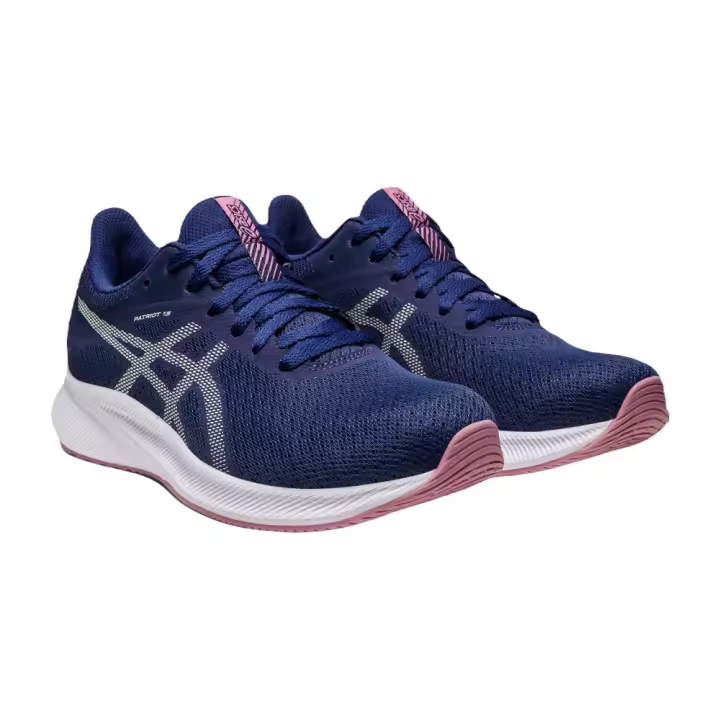 Zapatillas Asics Gel Patriot 13 Azul Marino Amarillo Illuminate Running 1012B312-408 - 1