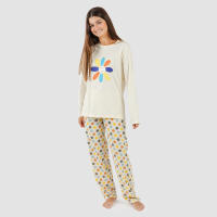 TRAMAS+ Pijama de Mujer 100% Algodón, Camiseta Manga Larga y Pantalón - details 3