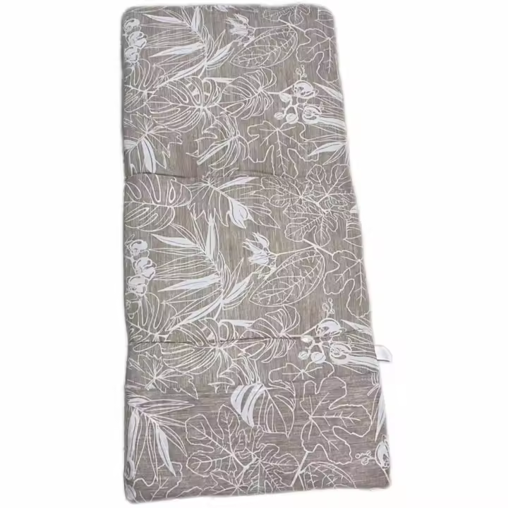 Cojín Funda Hamaca acolchada lona 120x50x6cm. Cojín Funda Tumbona acolchada lona 180x55x6cm. Cojines para Silla de jardín playa , Cojines de asientos . Colchoneta, Tumbona Sujeción con Goma elástica - 1
