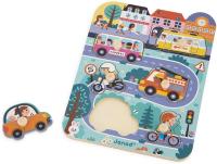 Puzzle de madera en La Ciudad - Primera infancia - 6 piezas - Janod J07106 JU07106 JANOD - details 0
