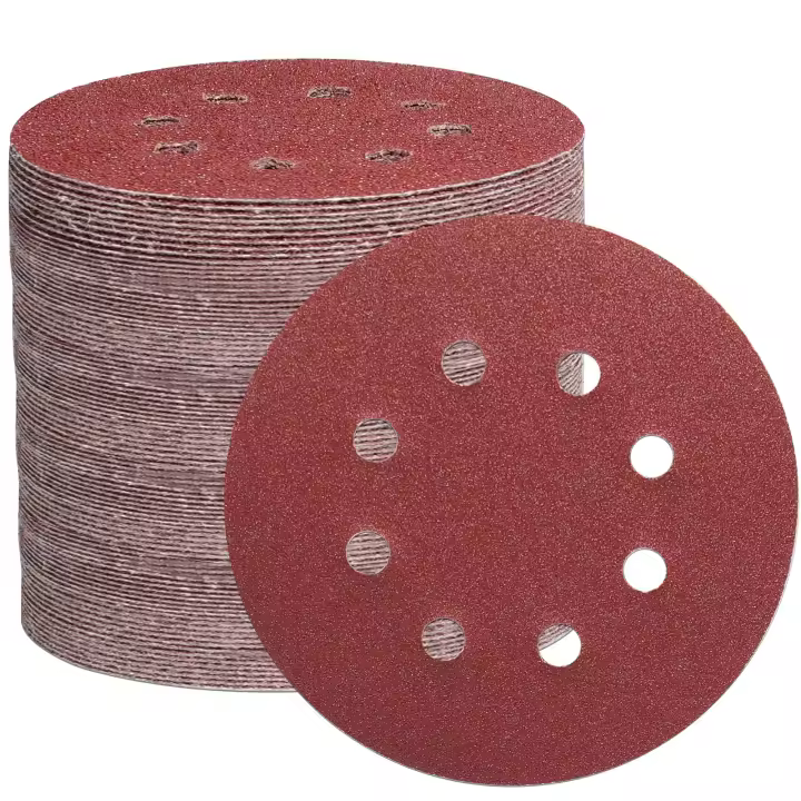 105 discos de lijado de 125mm, 8 tacos, ideales para lijar y puir con LIJADORA ORBITAL (Trigo 40/60/80/150/240/320/600) - 1