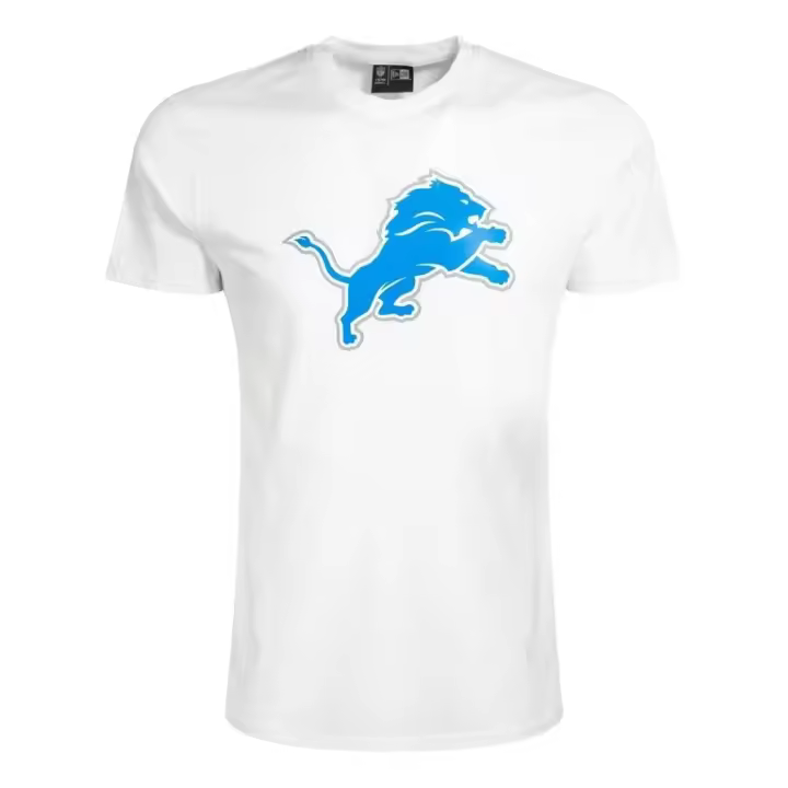 NOS NFL REGULAR TEE DETLIO WHI: Camiseta NFL Regular Detroit Lions, en blanco. Ideal para los fanáticos que buscan una camiseta deportiva y cómoda para su equipo. ✅ Entrega 24/72h a España (península) - 1