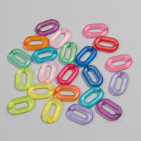 AB Colorful 15pcs Anillos Ovalados De Acrílico 30mm Para Crear Joyas DIY Pulseras Collares Cadenas De Gafas Accesorios - details 5
