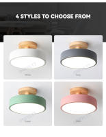 Lámpara De Techo LED Macaron Moderna Para Pasillo Aisles Corredor Escaleras Foyer Balcón Dormitorio Baño Iluminación Interior Fijación Self-Contained Incluye Bombillas - details 2