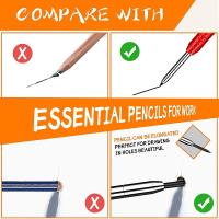 Lápiz De Carpintero Sólido Recargable Para Madera Vidrio Metal Herramienta De Marcado Para Carpintería Arquitectura Kit De Pencils Mecánicos Con Agujero Profundo - details 0